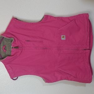Carhartt Pink Vest Jacket Cotton Women's Medium NWOT